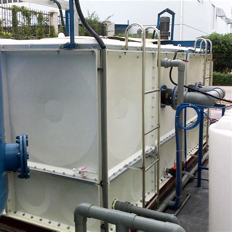 Modular FRP (Fiberglass Reinforced Polyester) Storage Tanks .